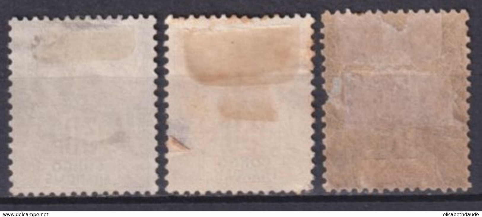 CONGO - YVERT N°20+22/23 DEFECTUEUX - COTE = 173 EUR. - Unused Stamps