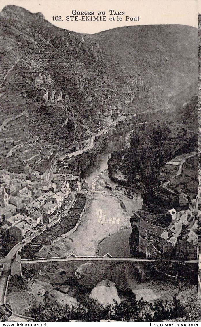 CPA - 48 - GORGES DU TARN - Ste ENIMIE Et Le Pont - Gorges Du Tarn