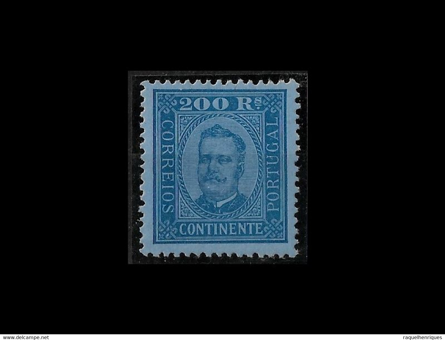 PORTUGAL STAMP - 1892 -1893 King Carlos I  200R. Perf: 12½ MLH (BA5#311) - Nuovi