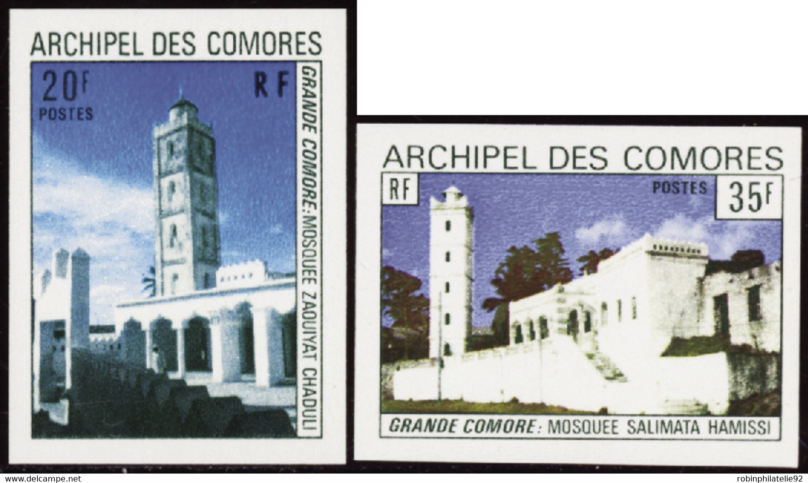 Comores Non Dentelés N°87 /88 Mosquée (2 Valeurs) Qualité:** - Sonstige & Ohne Zuordnung