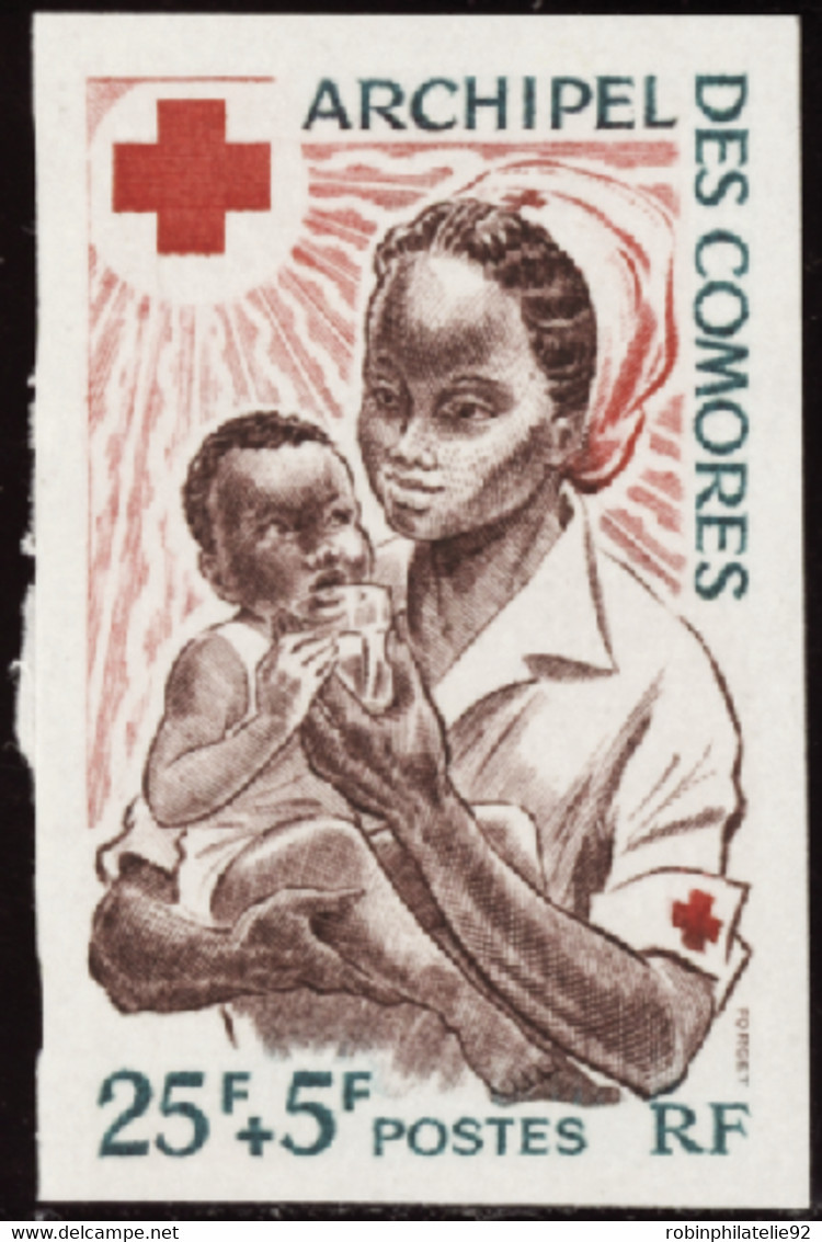 Comores Non Dentelés N°45 Croix Rouge 1967 Qualité:** - Andere & Zonder Classificatie