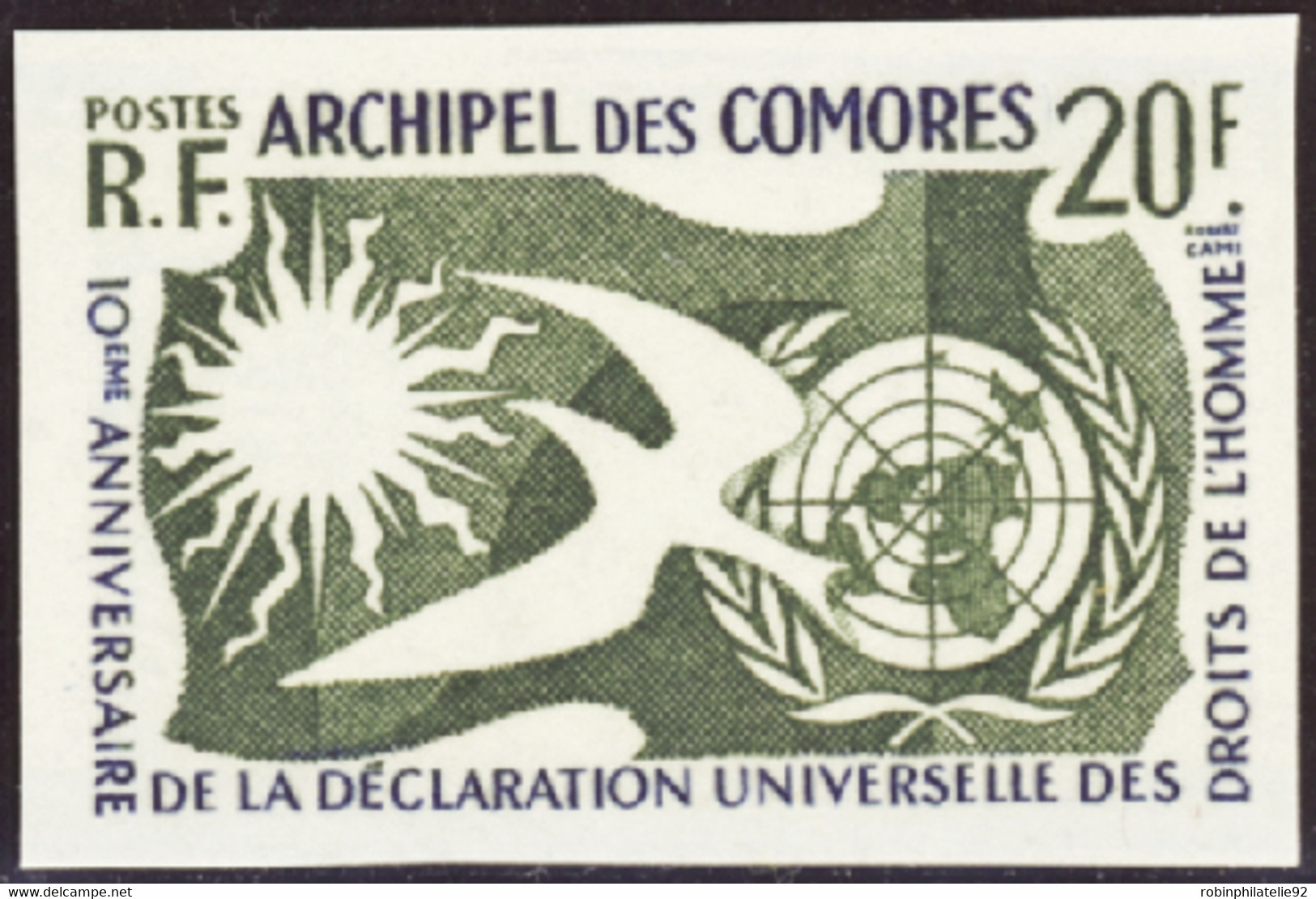 Comores Non Dentelés N°15 Déclaration Des Droits De L'homme  Qualité:** - Autres & Non Classés