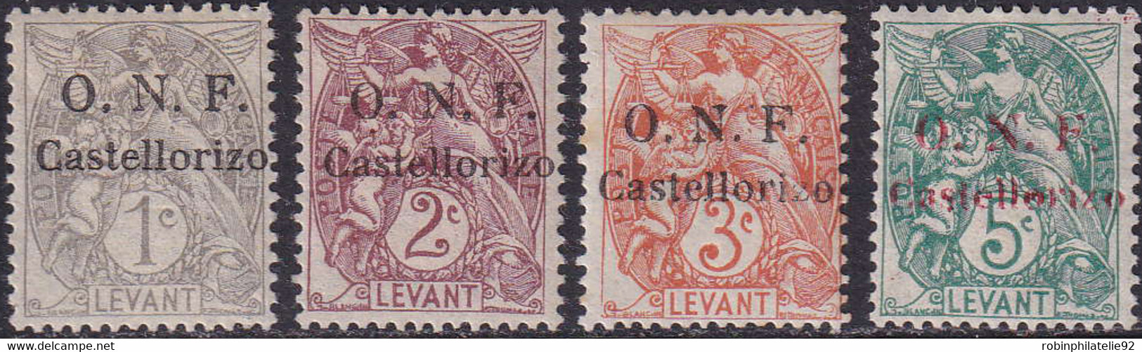 Castellorizo  N°14 /17 Type Blanc 4 Valeurs Qualité:* - Autres & Non Classés