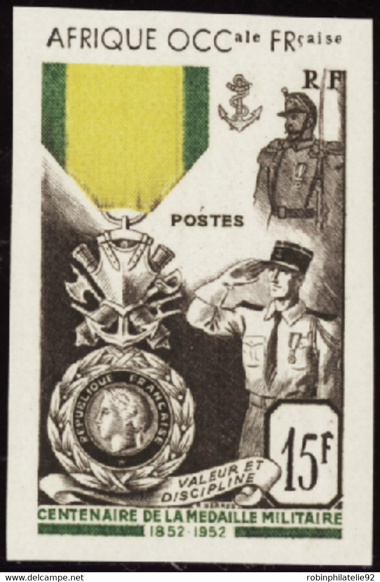 Afrique Occidentale Non Dentelés N°46 Médaille Militaire Non Dentelé Qualité:** - Other & Unclassified