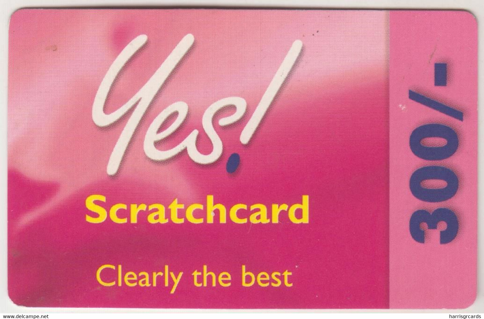 KENYA - Yes! Scratchcard Clearly The Best 600, Kencell Refill Card , Expiry Date:31/12/2007, 600 Sh ,used - Kenia