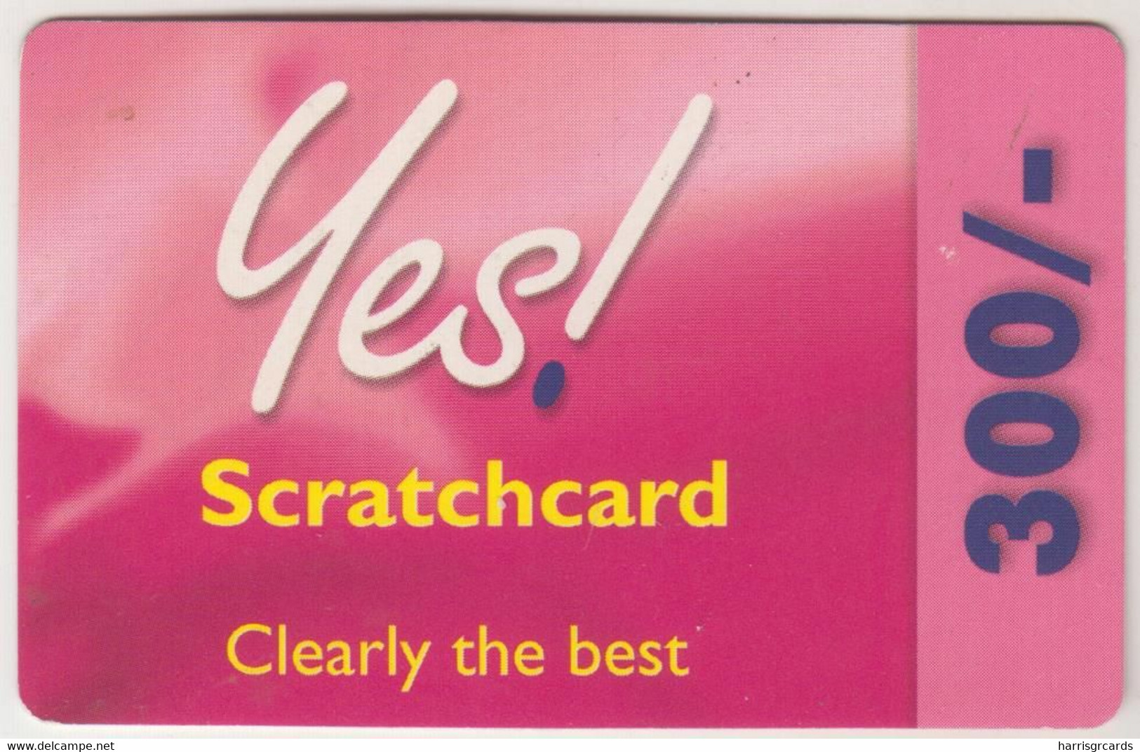 KENYA - Yes! Scratchcard Clearly The Best 600, Kencell Refill Card , Expiry Date:31/12/2007, 600 Sh ,used - Kenya