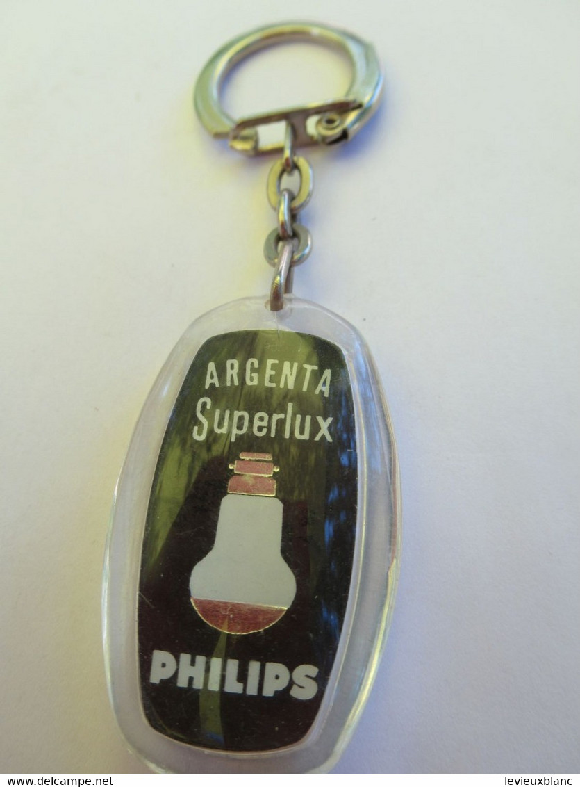 Porte-Clés Publicitaire Ancien/Electro-Ménager/ ARGENTA Superlux/ PHILIPS/Uzerche/Epoxy/Vers 1960-1970    POC531 - Key-rings