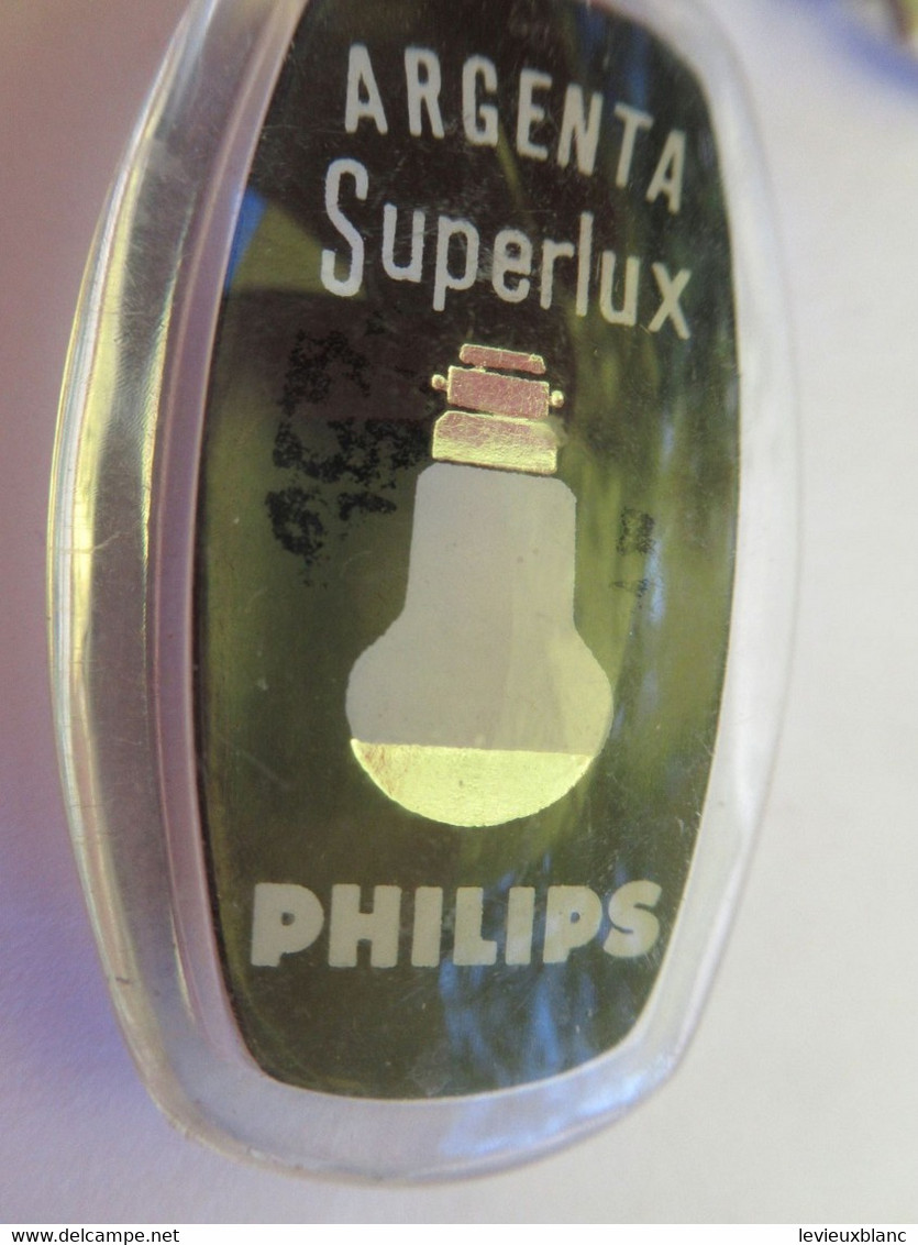 Porte-Clés Publicitaire Ancien/Electro-Ménager/ ARGENTA Superlux/ PHILIPS/Uzerche/Epoxy/Vers 1960-1970    POC531 - Key-rings