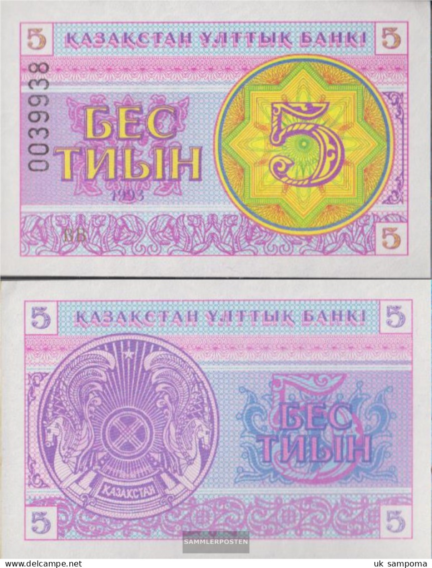 Kazakhstan Pick-number: 3b Uncirculated 1993 5 Tyin - Kazakhstán