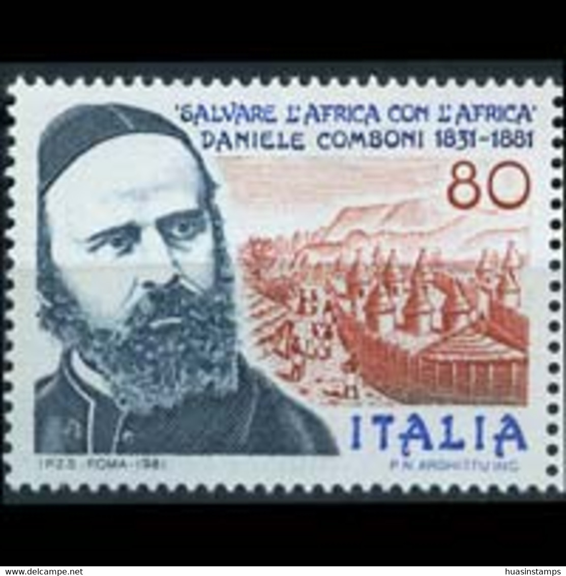 ITALY 1980 - Scott# 1449 Missionary D.Comboni Set Of 1 MNH - 1971-80:  Nuovi