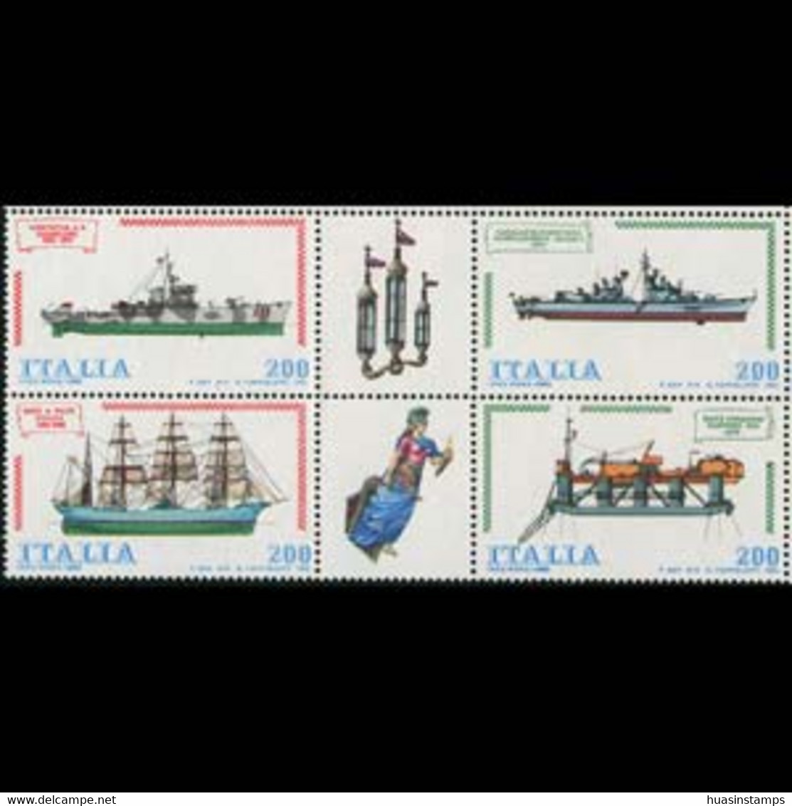 ITALY 1980 - Scott# 1438a Ships Set Of 4 MNH - 1971-80:  Nuovi