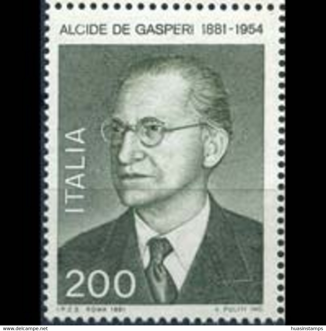 ITALY 1980 - Scott# 1450 P.M. A.Gasperi Set Of 1 MNH - 1971-80:  Nuovi