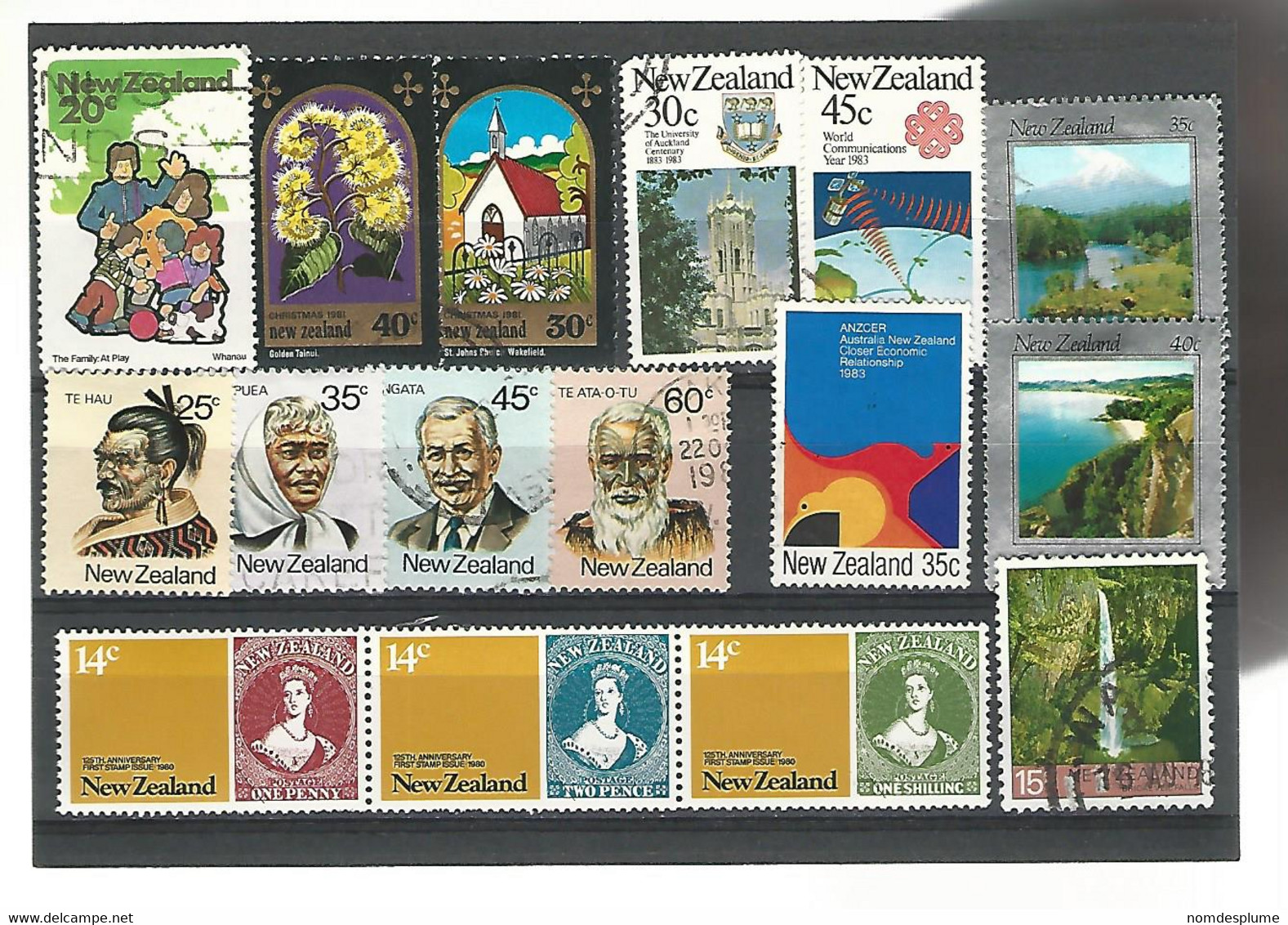 56107 ) Collection New Zealand  Postmark - Verzamelingen & Reeksen
