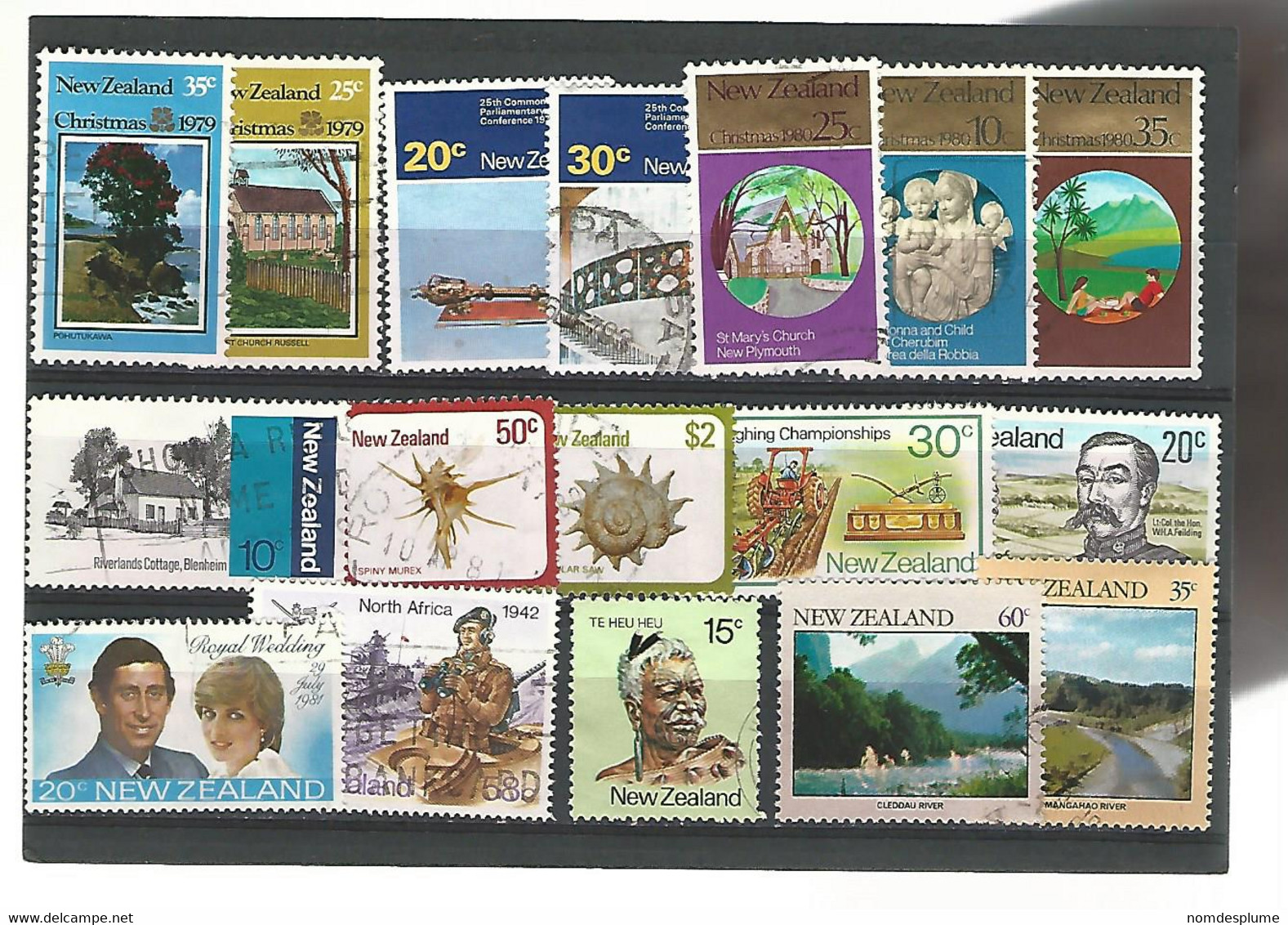 56108 ) Collection New Zealand  Postmark - Collections, Lots & Series