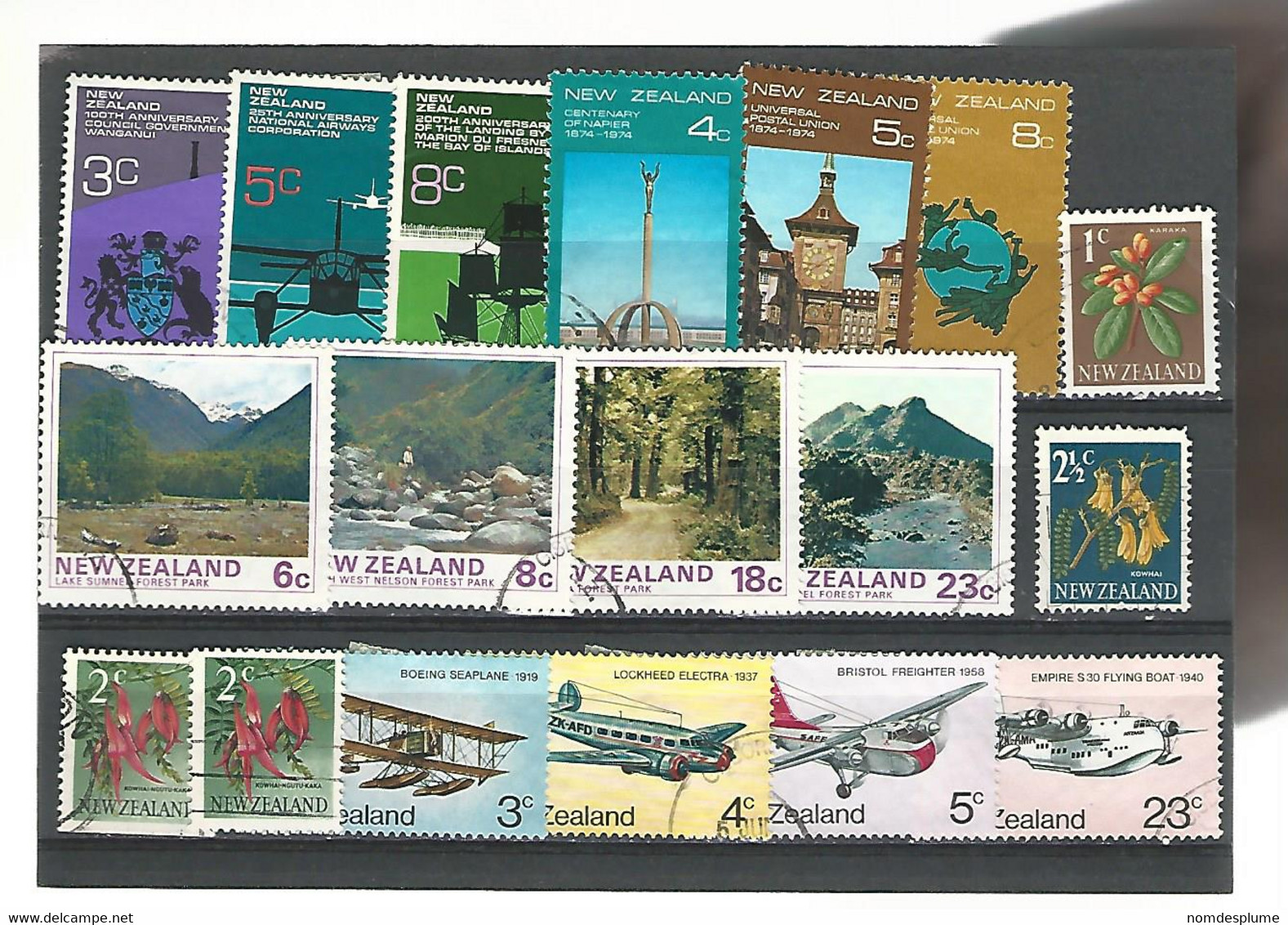 56115 ) Collection New Zealand  Postmark - Colecciones & Series