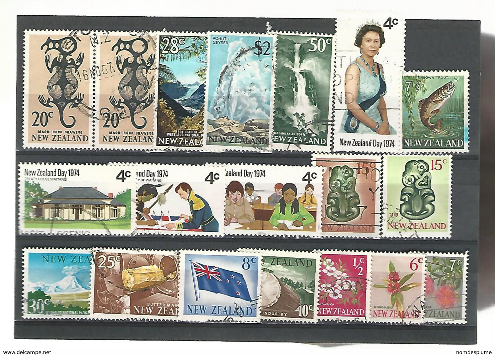 56117 ) Collection New Zealand  Postmark - Lots & Serien