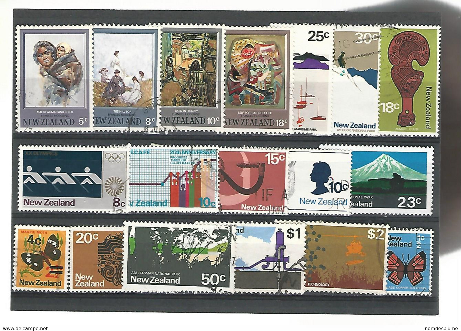 56119 ) Collection New Zealand  Postmark - Lots & Serien