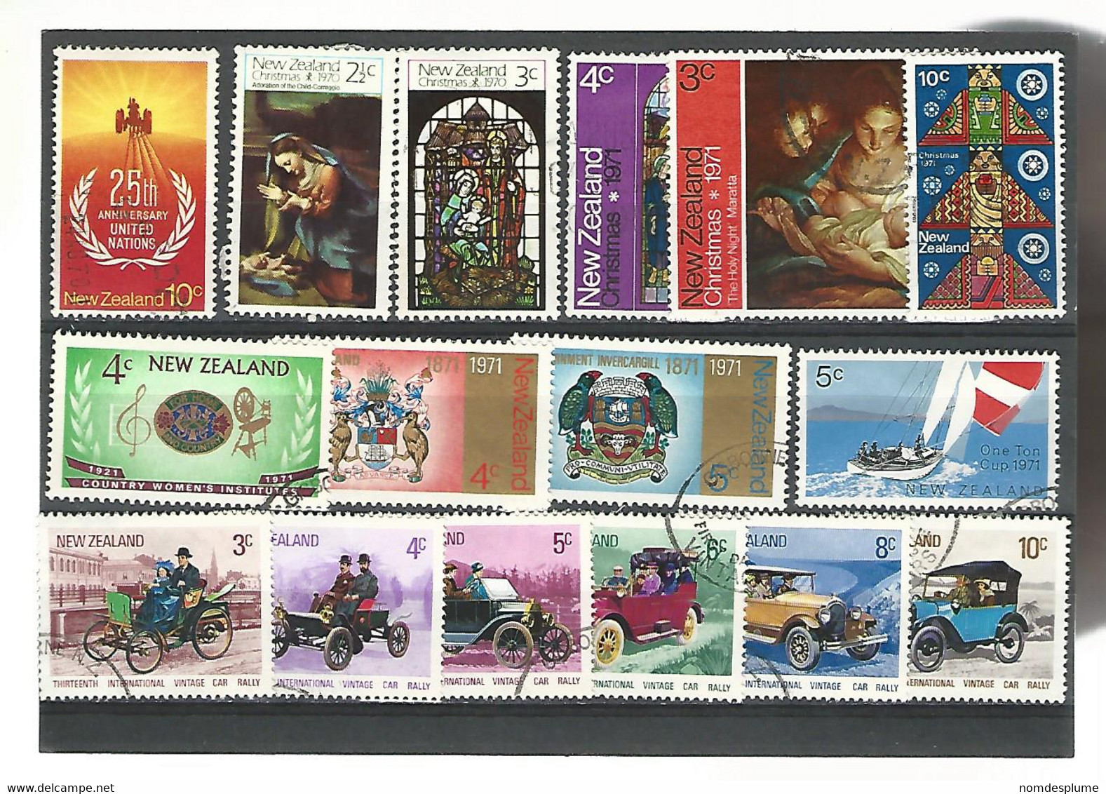 56121 ) Collection New Zealand  Postmark - Lots & Serien