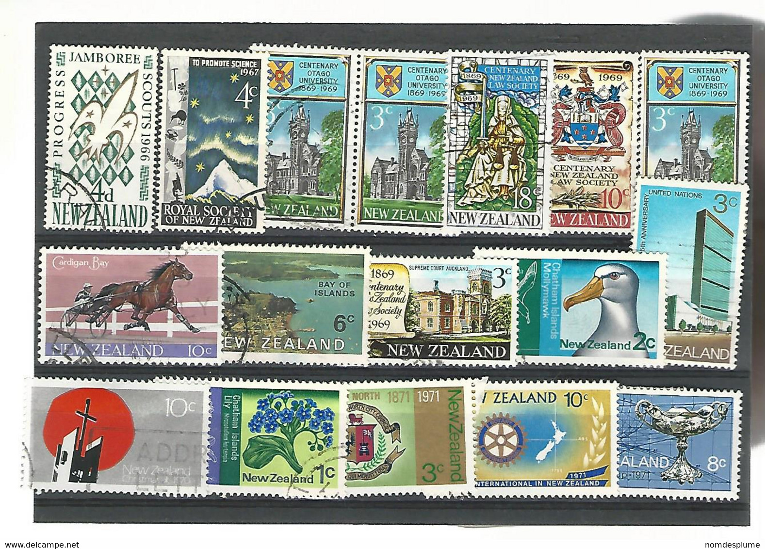 56122 ) Collection New Zealand  Postmark - Verzamelingen & Reeksen