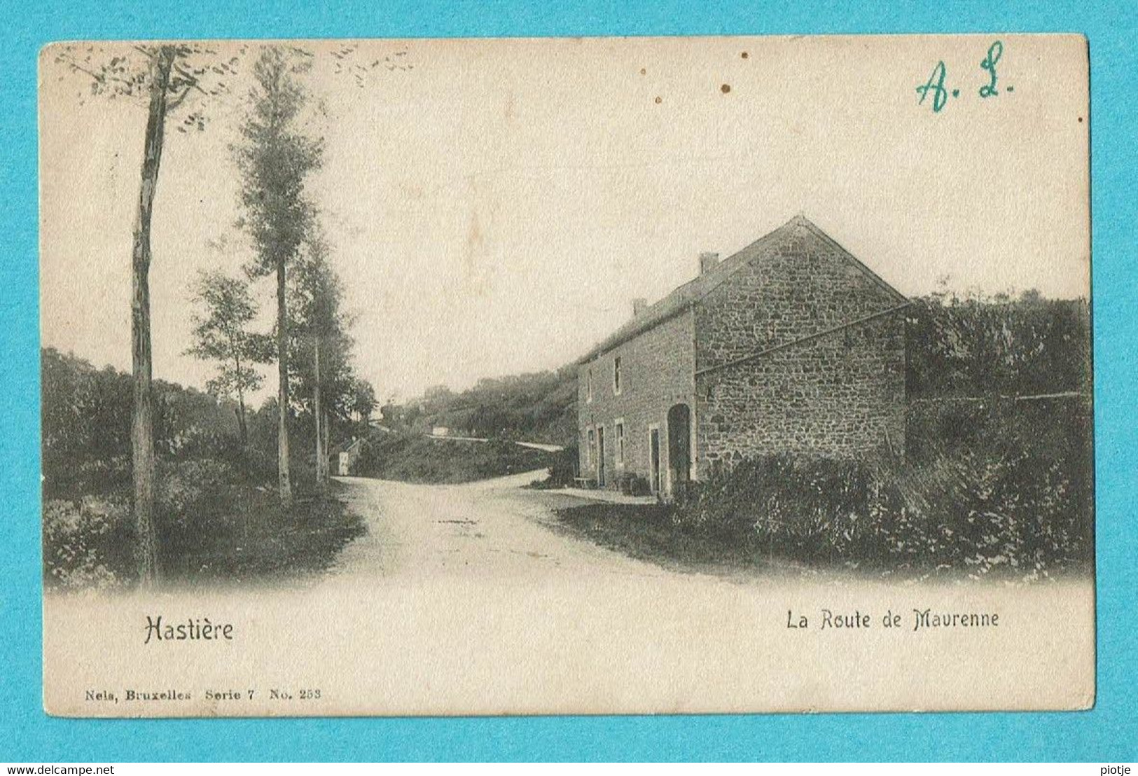 * Hastière (Namur - La Wallonie) * (Nels, Série 7, Nr 253) La Route De Maurenne, Old, Unique, TOP, Rare - Hastière