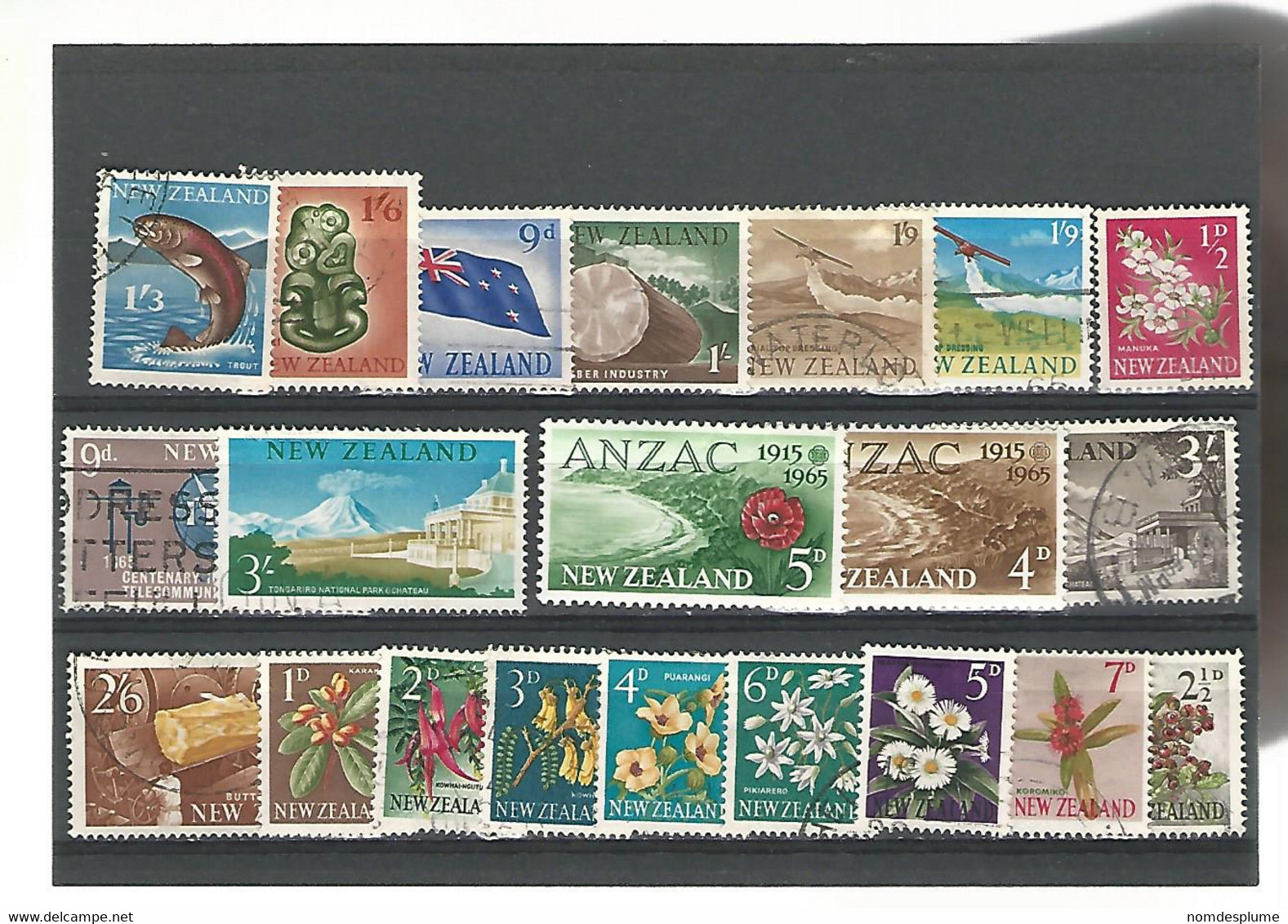 56125 ) Collection New Zealand  Postmark - Lots & Serien