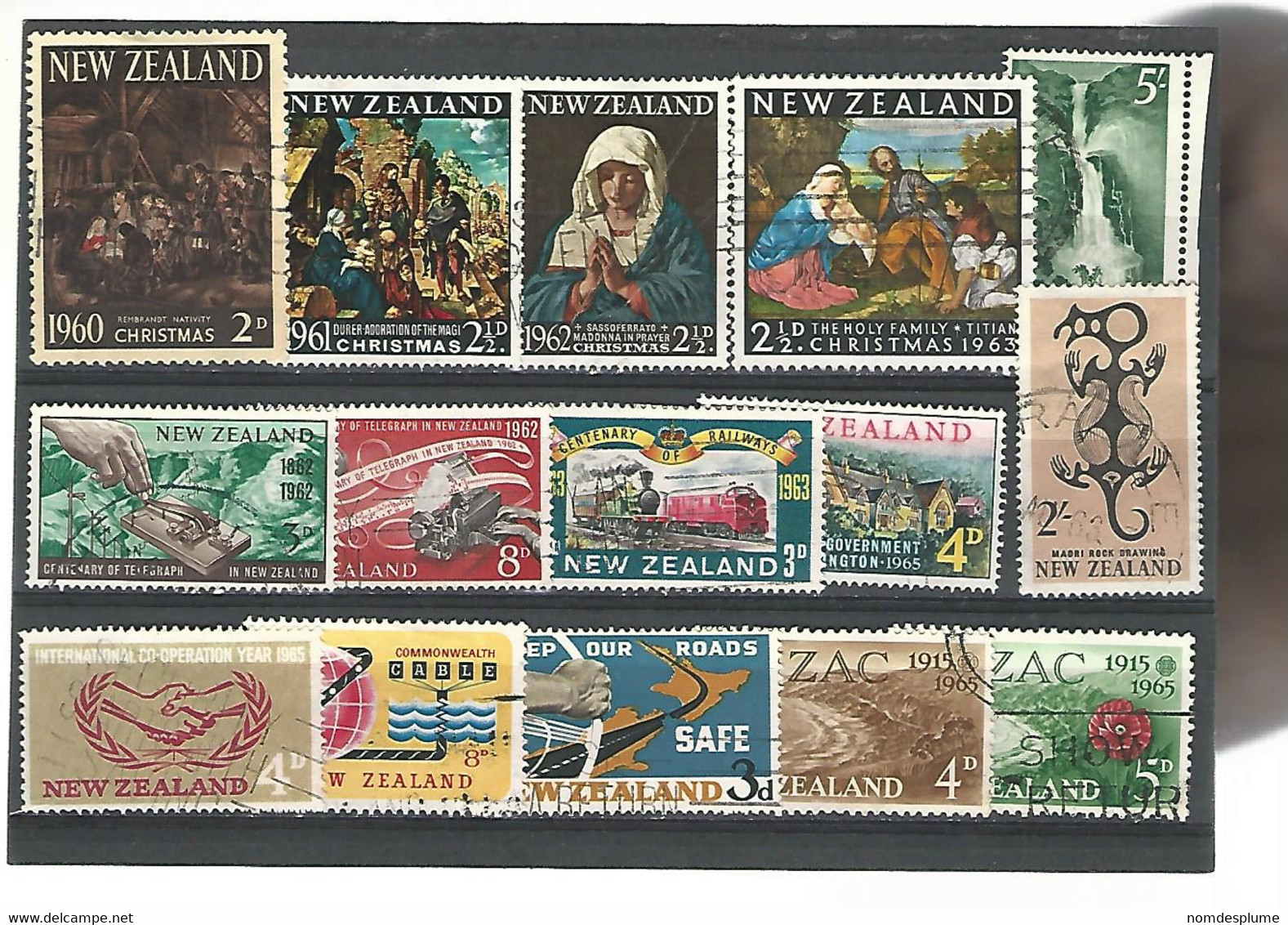 56126 ) Collection New Zealand  Postmark - Collections, Lots & Series