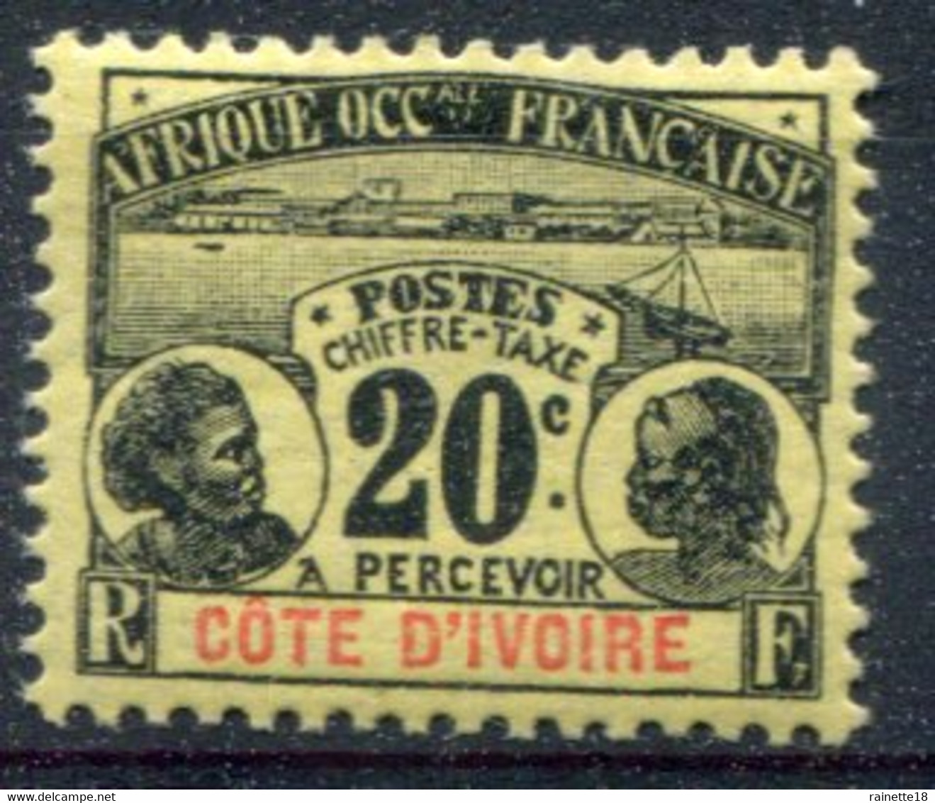 Cote D'Ivoire         Taxe N° 4 * - Neufs