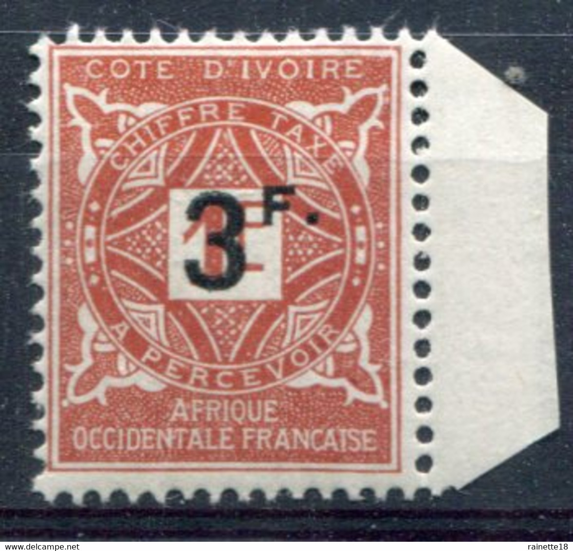 Cote D'Ivoire       Taxe   18 ** - Unused Stamps