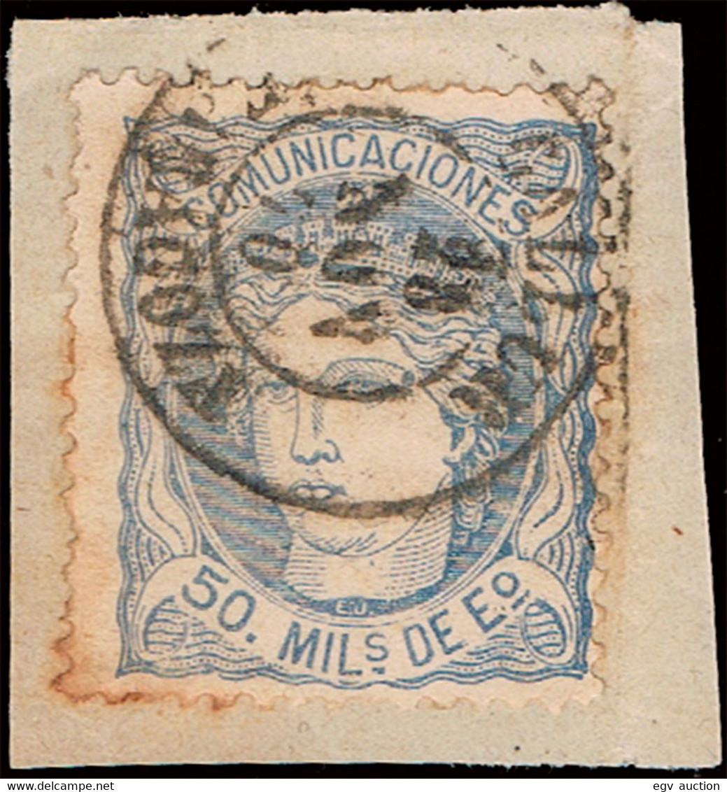 Zaragoza - Edi O 107 - Fragmento Mat Fech. Tp.II "Gallur" - Used Stamps