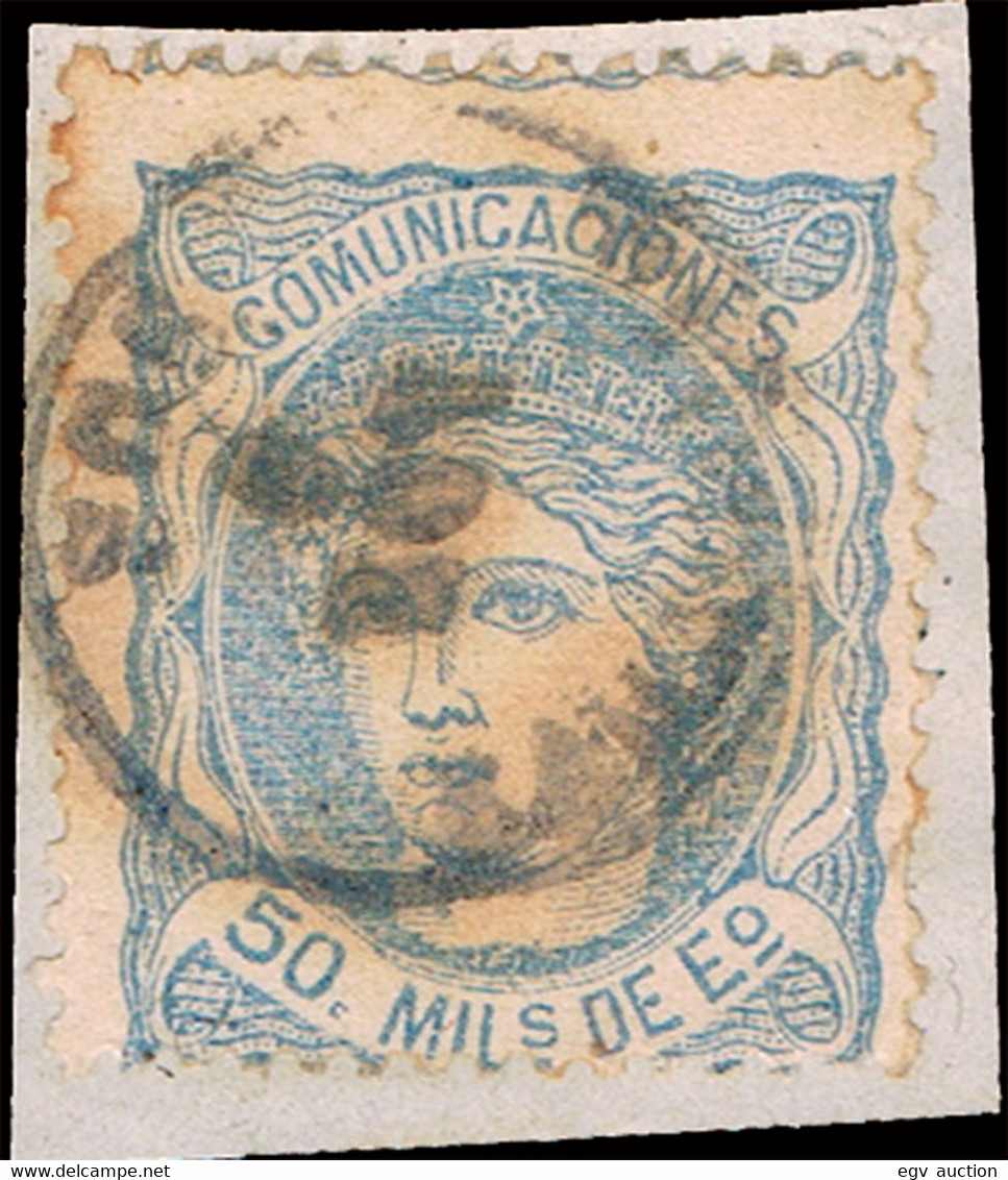 Zaragoza - Edi O 107 - Fragmento Mat Fech. Tp.II "Sos" - Used Stamps