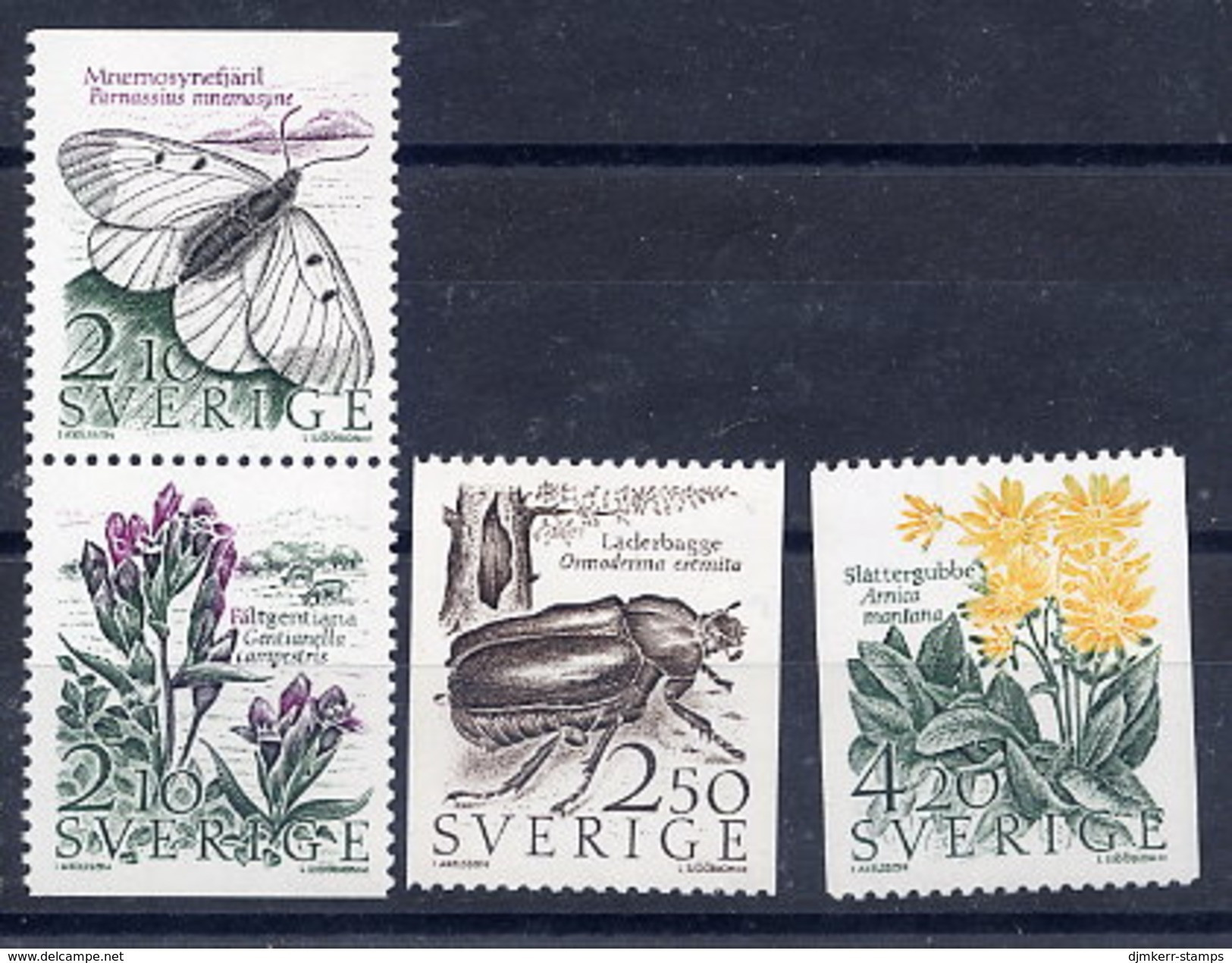 SWEDEN 1987 Meadow And Woodland Nature  MNH / **.  Michel 1423-26 - Ungebraucht