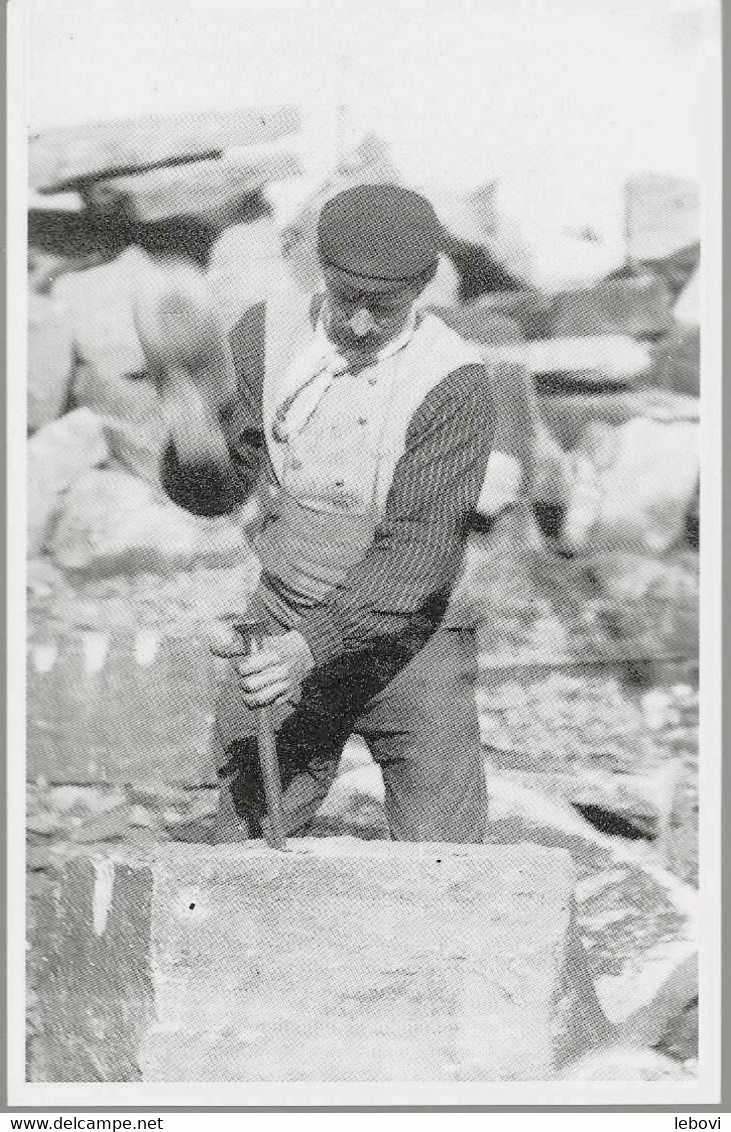 ECAUSSINNES « Carrière De Scoufflény – Un Tailleur De Pierres En 1914» – Ed. J. Regnier  (réalisée à Partir D’une Photo) - Ecaussinnes