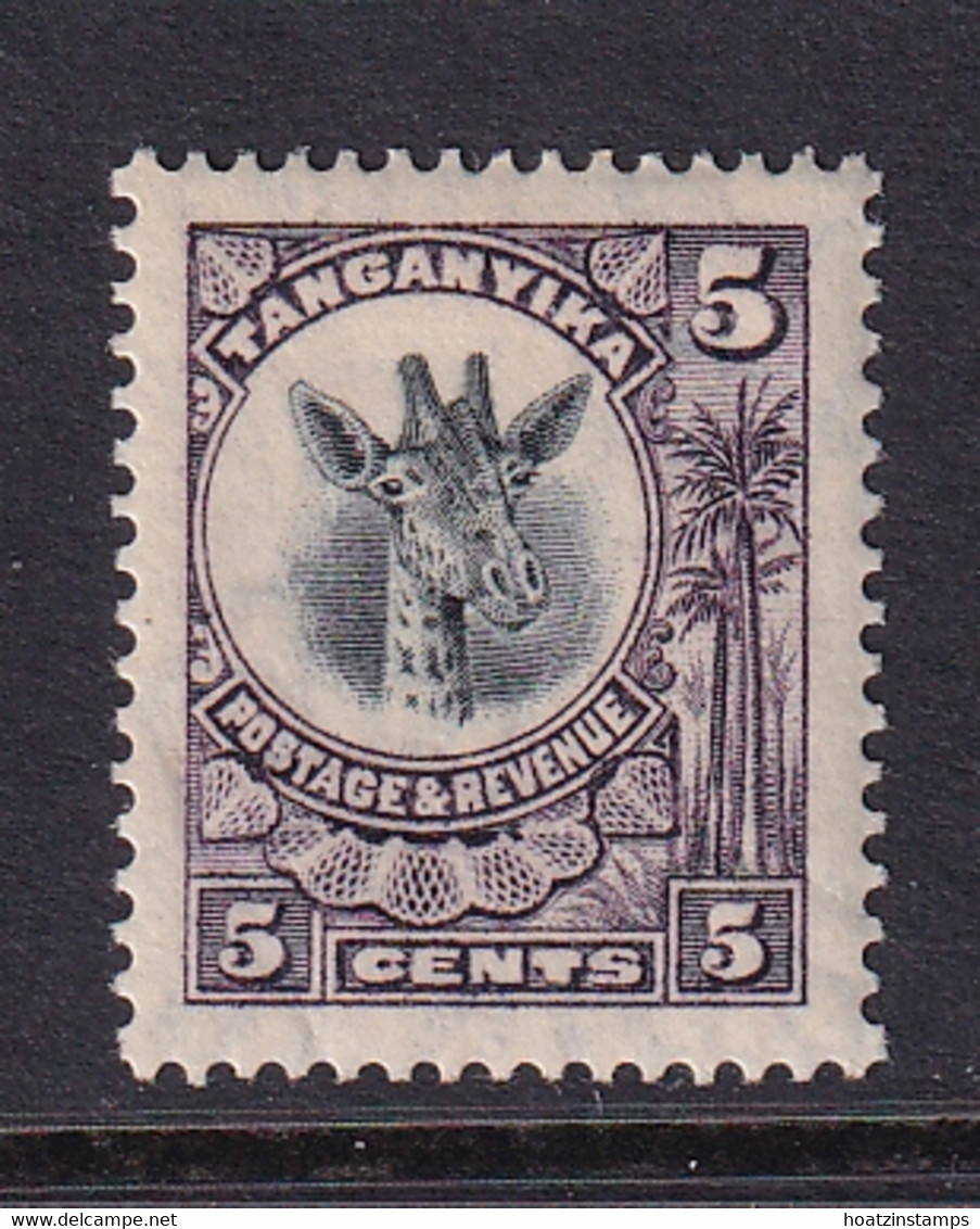 Tanganyika: 1922/24   Giraffe    SG74     5c    MH - Tanganyika (...-1932)