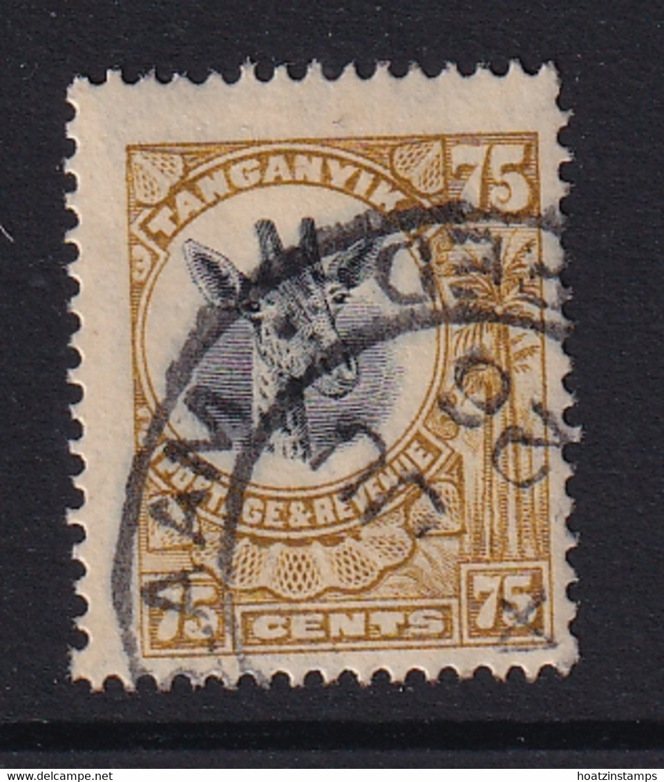 Tanganyika: 1922/24   Giraffe    SG82     75c    Used - Tanganyika (...-1932)