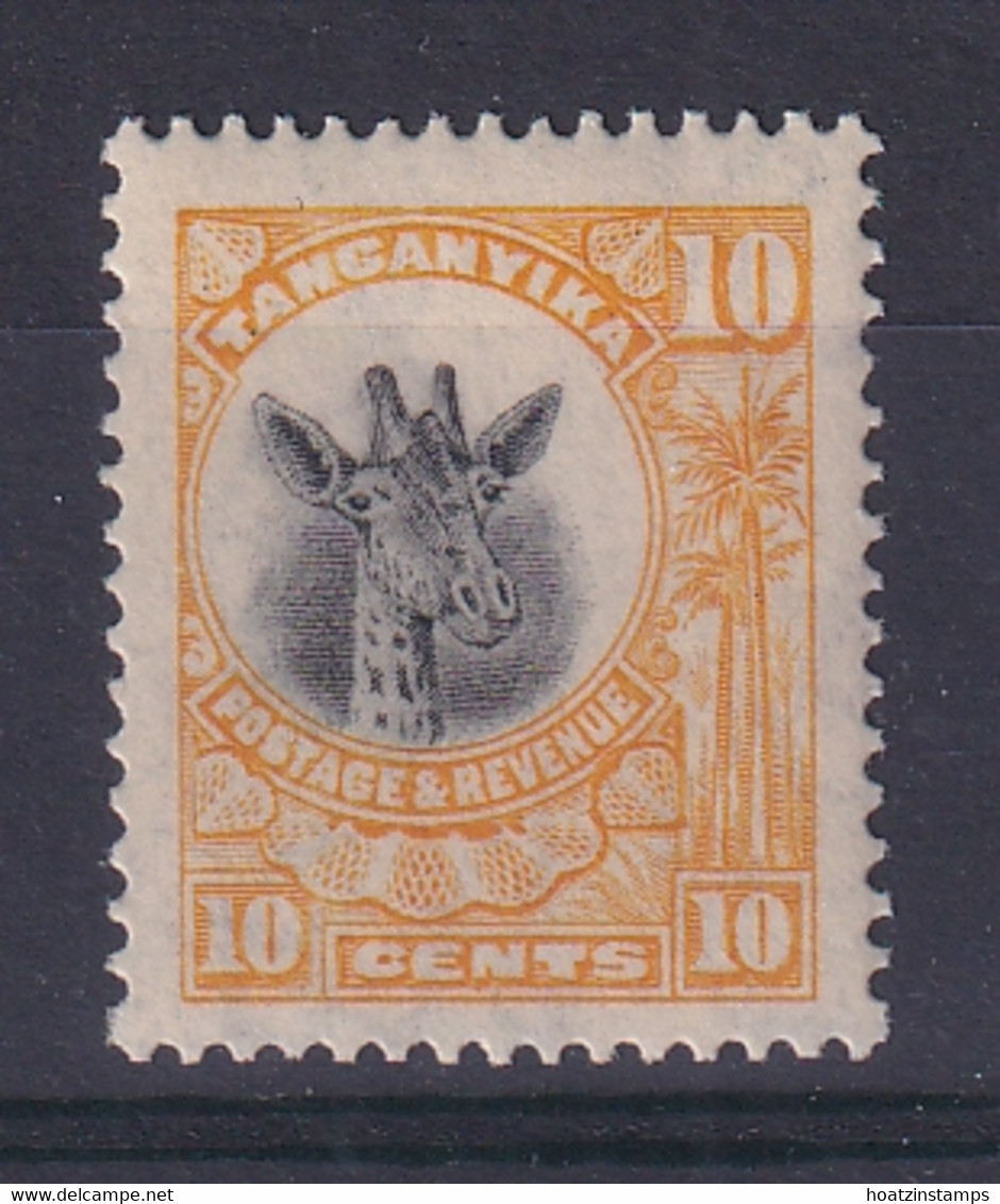 Tanganyika: 1925   Giraffe    SG90     10c    MH - Tanganyika (...-1932)