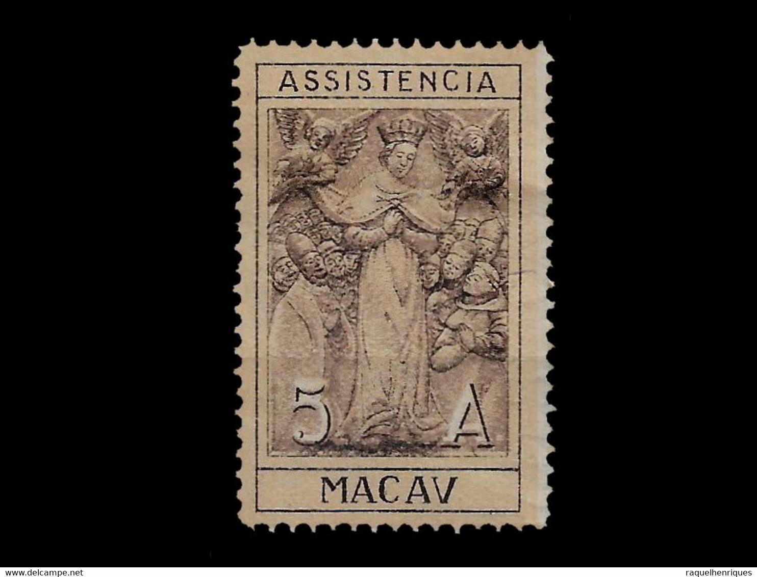 MACAU STAMP - 1930 Symbol Of Charity - Inscription "ASSISTENCIA" MH (BA5#322) - Portomarken