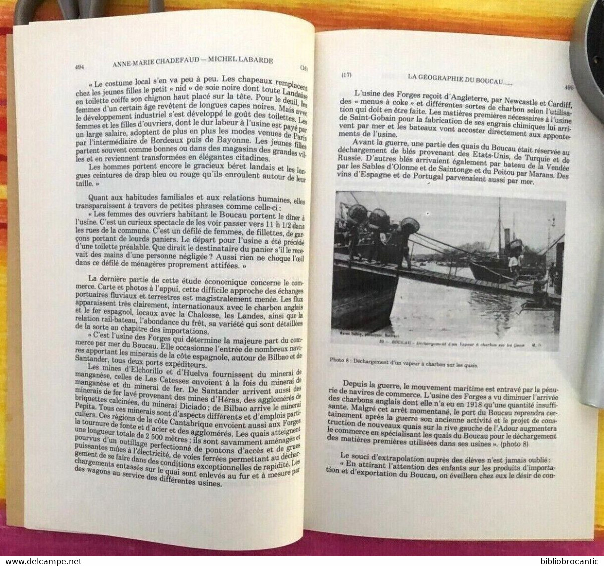 *GEOGRAPHIE DU BOUCAU* LENDEMAIN DE LA 1°GUERRE MONDIALE VUE PAR MARIE-LOUISE LAMAISON Par A.M.CHADEFAUD & M. LABARDE - Baskenland