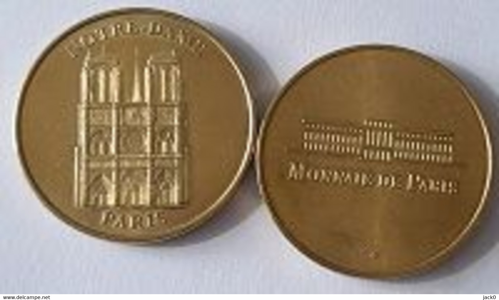 Médaille Touristique  Ville, MONNAIE  DE  PARIS  NOTRE  DAME  DE  PARIS  ( 75004 ) Recto  Verso - Non-datés