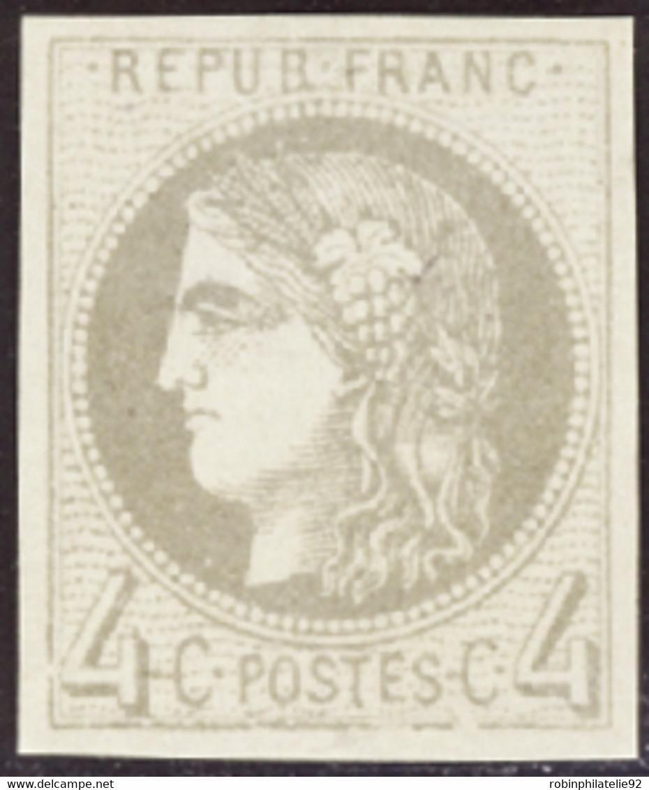 FRANCE  1849/1900 N°41B 4c Gris Qualité:* Cote:400 - 1870 Emission De Bordeaux