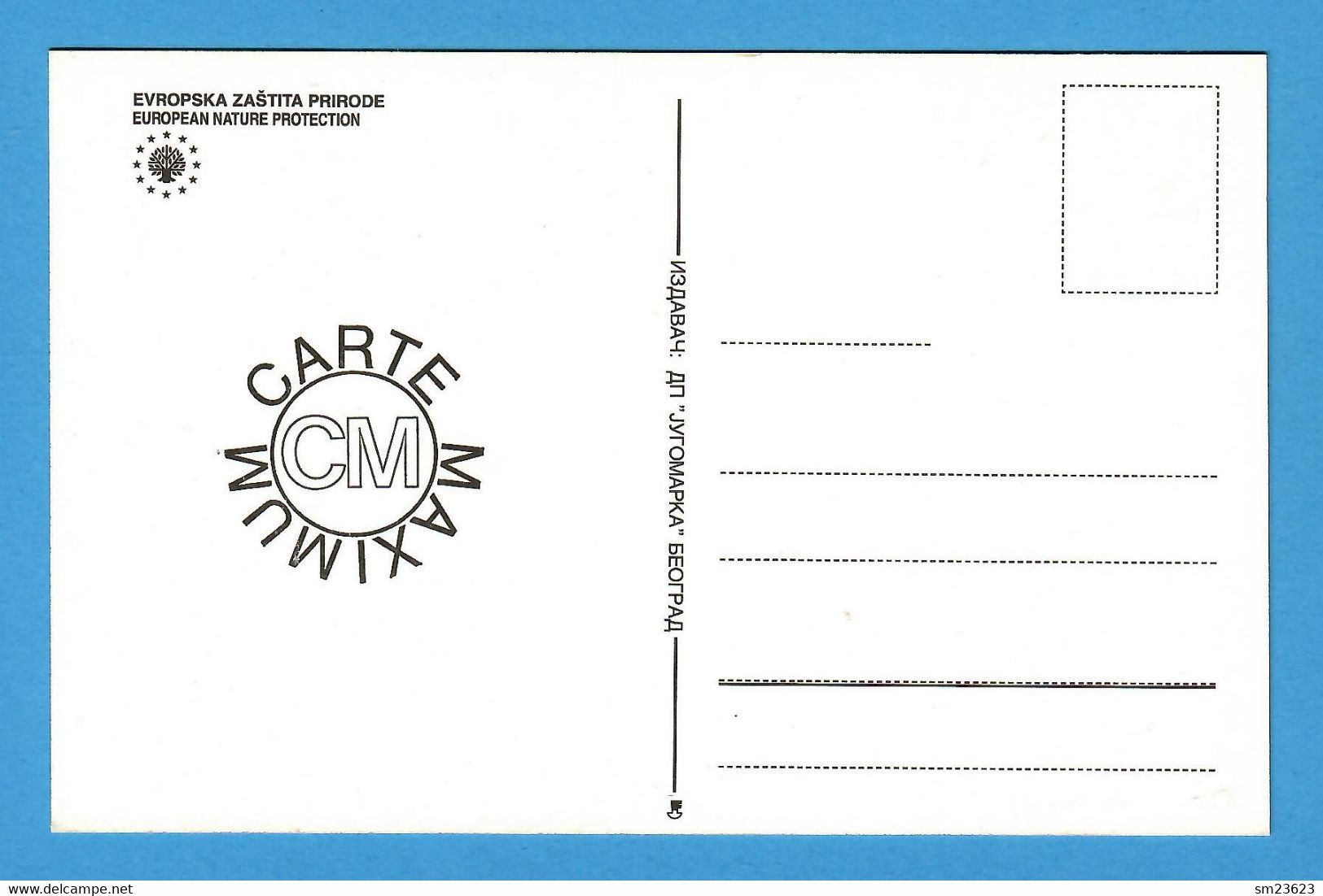 Jugoslawien  2000  Mi.Nr. 2974 , EUROPEAN NATURE PROTECTION - Maximum Card - First Day  Beograd 04.05.2000 - Maximumkarten