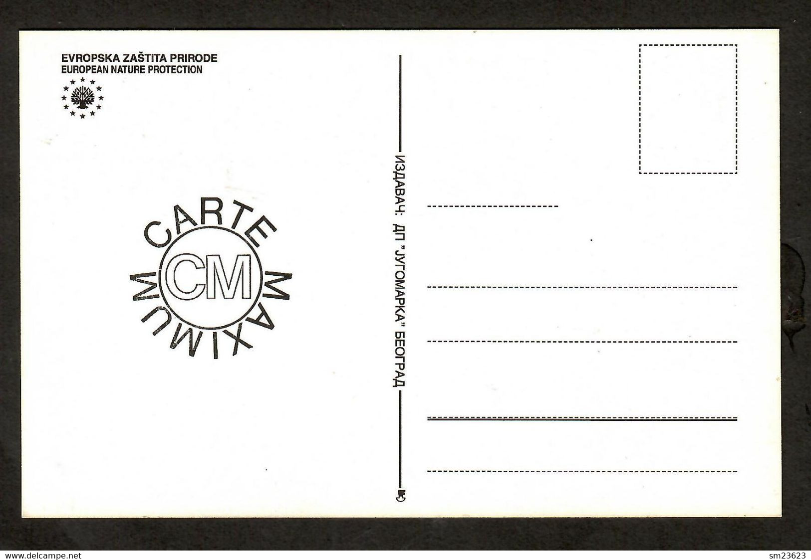 Jugoslawien  2000  Mi.Nr. 2973 , EUROPEAN NATURE PROTECTION - Maximum Card - First Day  Beograd 04.05.2000 - Cartes-maximum