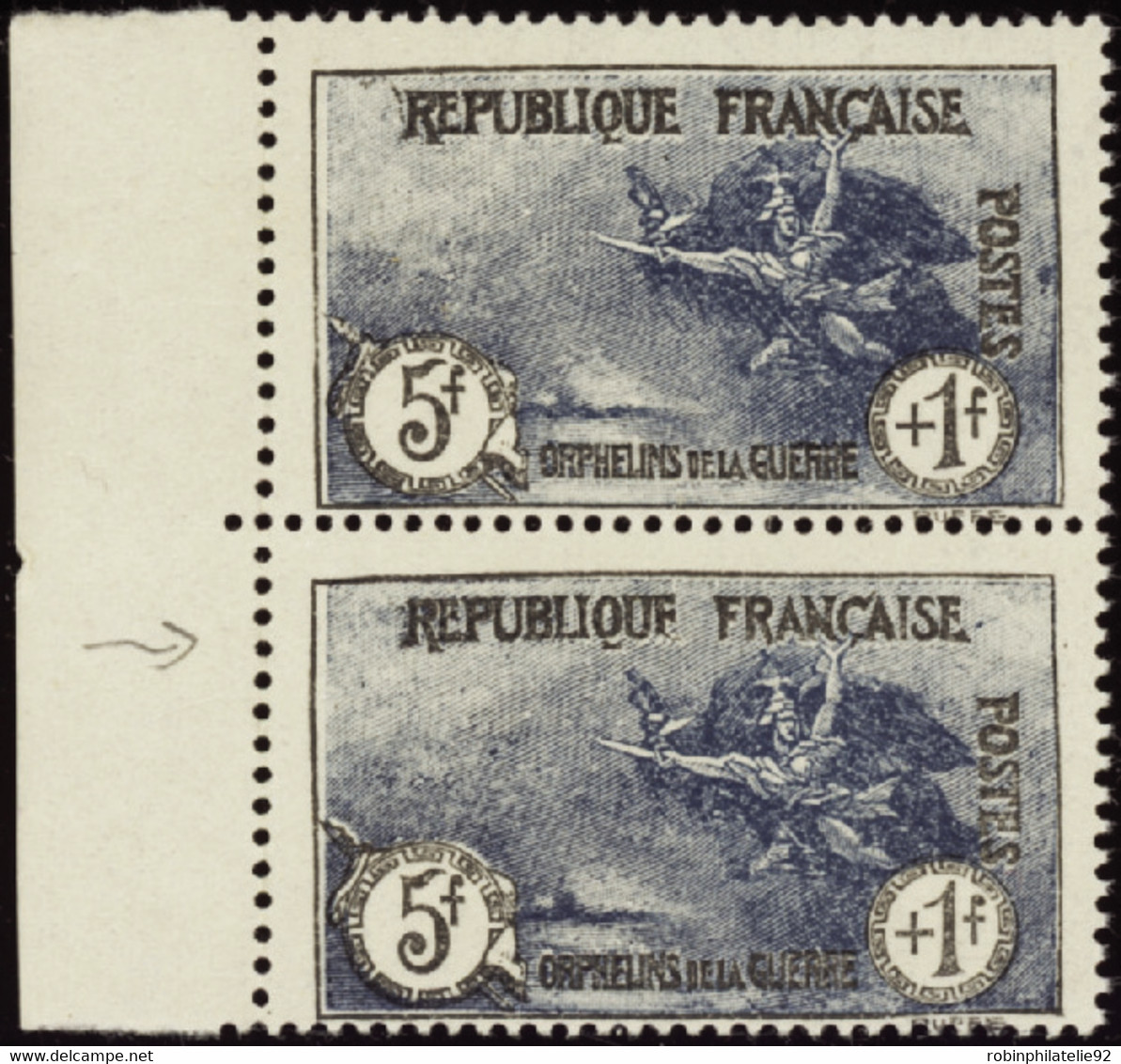 FRANCE  VARIETES N°232 REPUBLIQUF Tenant à Normal  Qualité:** Cote:970 - Unused Stamps