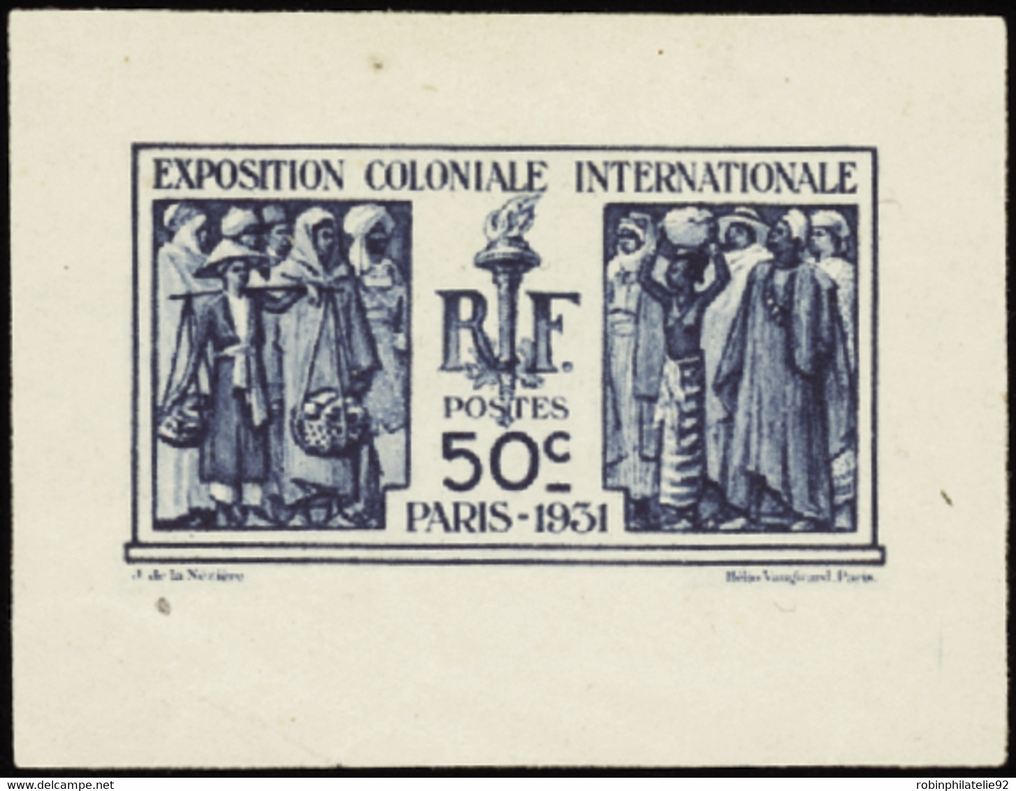 FRANCE  VARIETES N°274 A 50c Non émis En Bleu Qualité:* Cote:400 - Unused Stamps