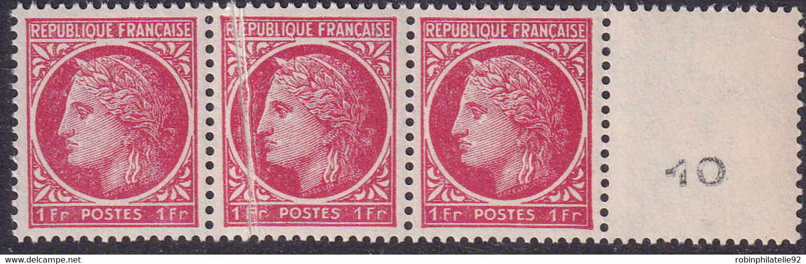 FRANCE  VARIETES N°676 Pli Accordéon  Qualité:** - 1945-47 Ceres De Mazelin