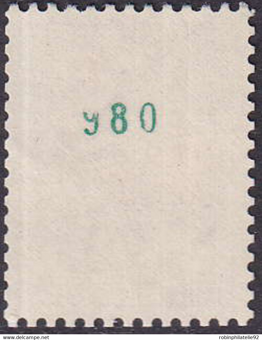 FRANCE  VARIETES N°1331c Numéro Vert Au Verso Qualité:** Cote:265 - 1962-1965 Cock Of Decaris