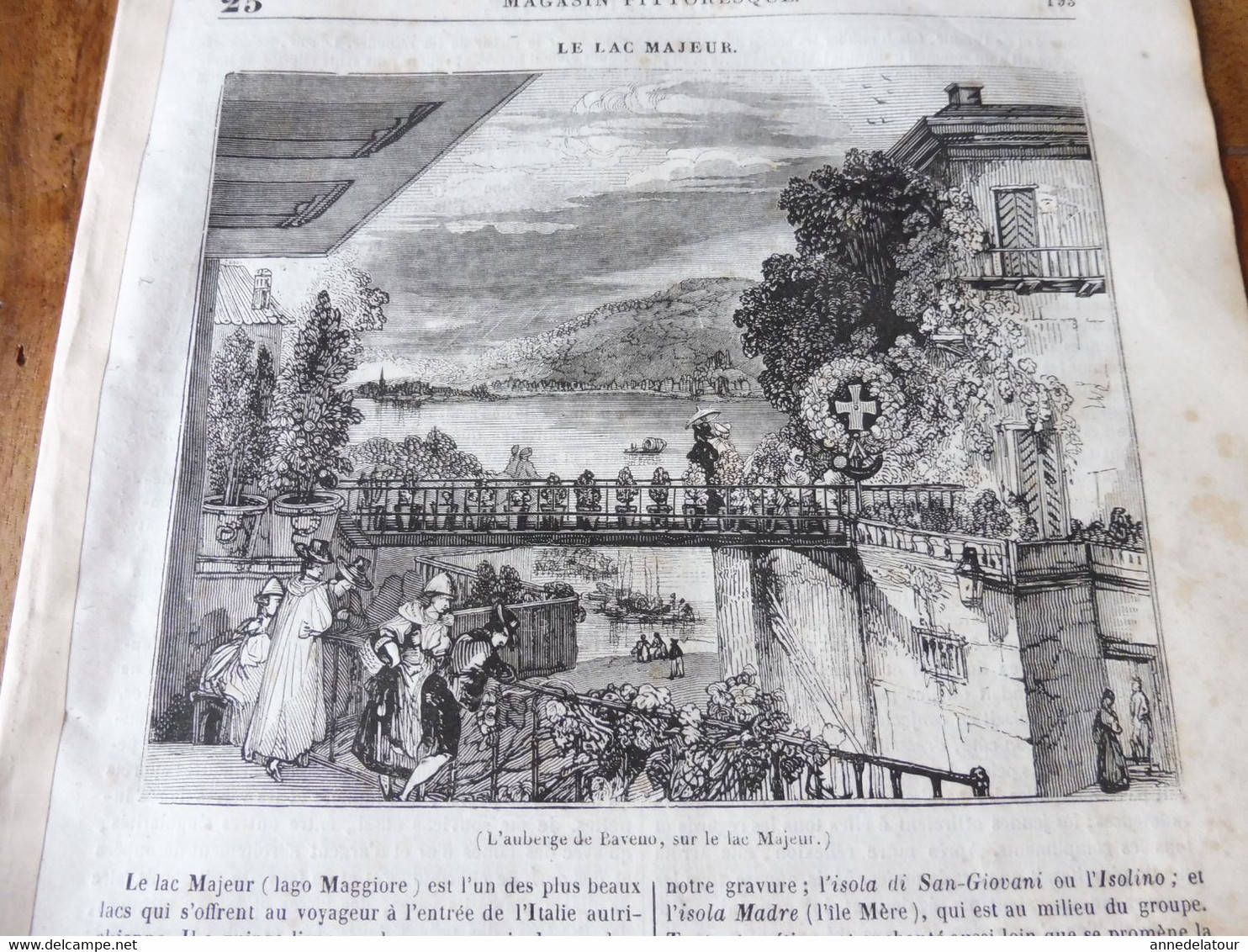 1839 MP  Auberge De Laveno  (Lago Maggiore ) ; Eglises à ( Poitiers, Avignon, Arles); Cap Nord ( L'île Maigre); Etc - 1800 - 1849