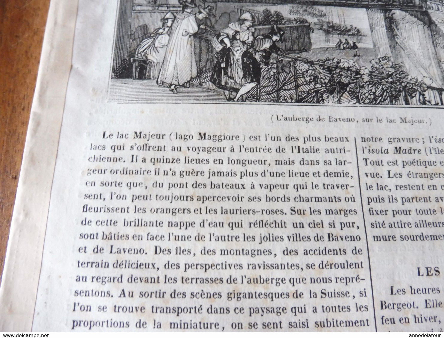 1839 MP  Auberge De Laveno  (Lago Maggiore ) ; Eglises à ( Poitiers, Avignon, Arles); Cap Nord ( L'île Maigre); Etc - 1800 - 1849