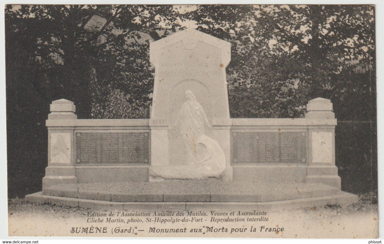 SUMENE : Monument Aux Morts Pour La France - Sumène