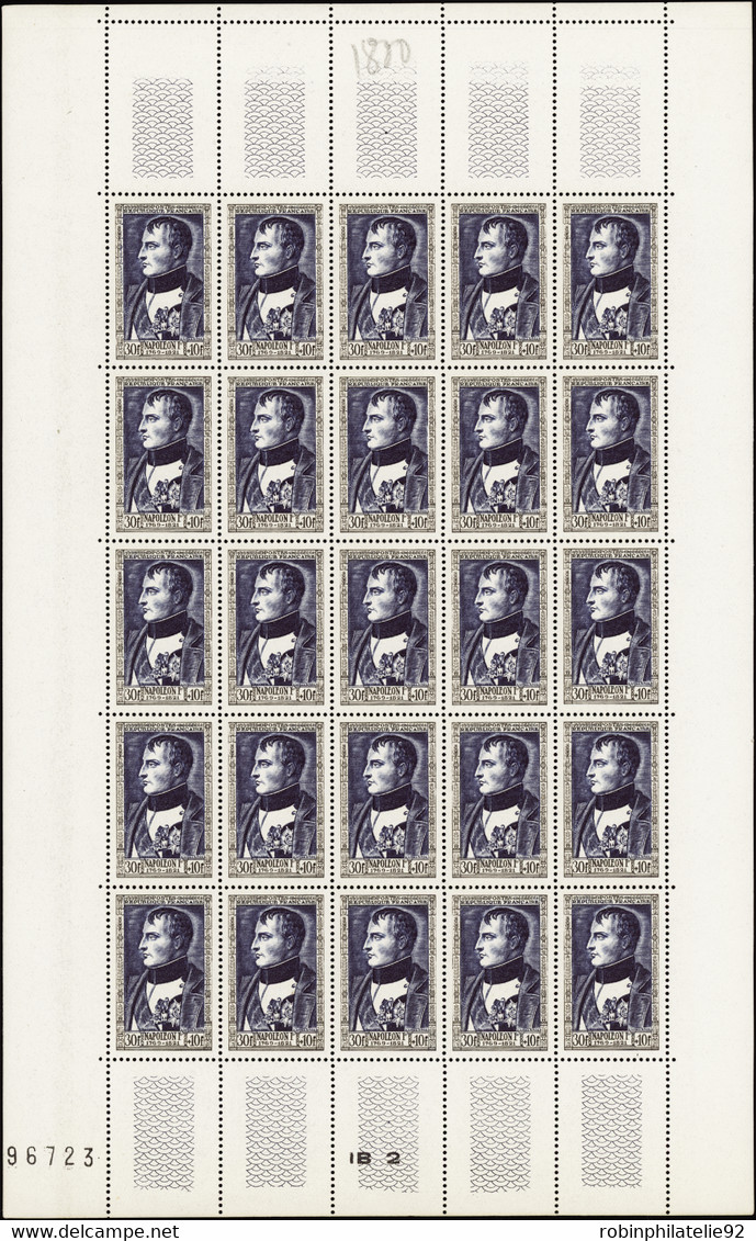 FRANCE  FEUILLES N°891 /896 Célébrités 6 Valeurs En Feuilles De 25 Timbres  Qualité:** Cote:1500 - Feuilles Complètes