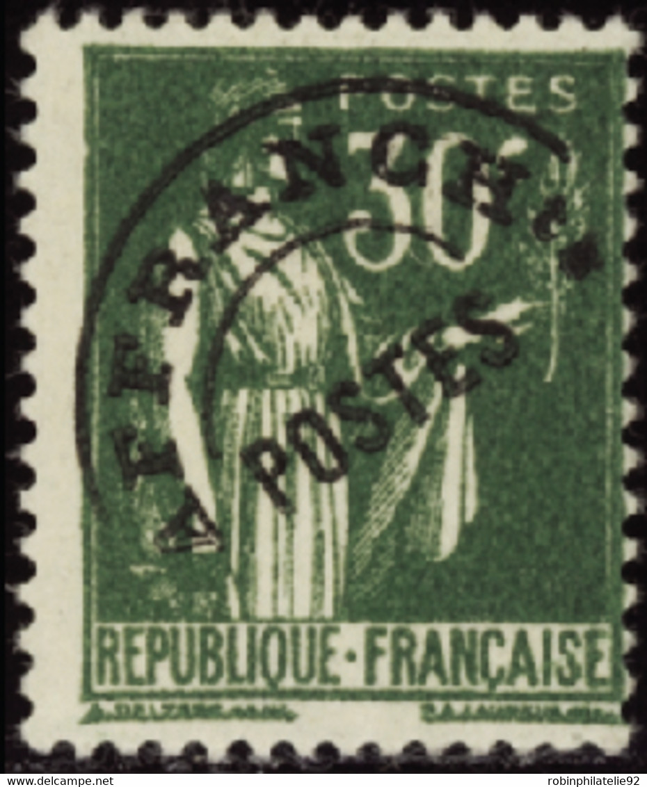 FRANCE  PREOBLITERES N°69 30c Paix Vert  Qualité:** Cote:8500 - Other & Unclassified